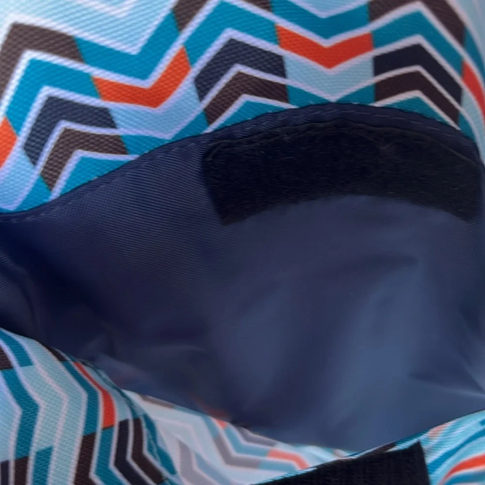 KAVU  Chevron Pattern Bag - Blue and Orange
